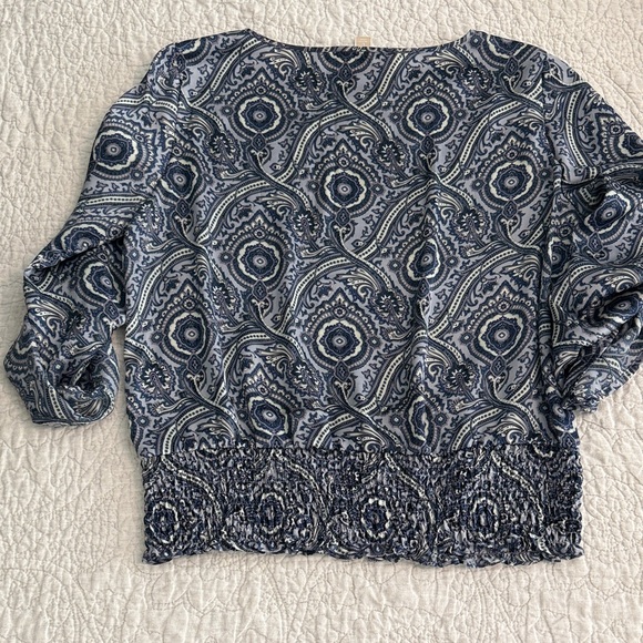 MICHAEL Michael Kors Navy Paisley Blouse - Picture 6 of 6